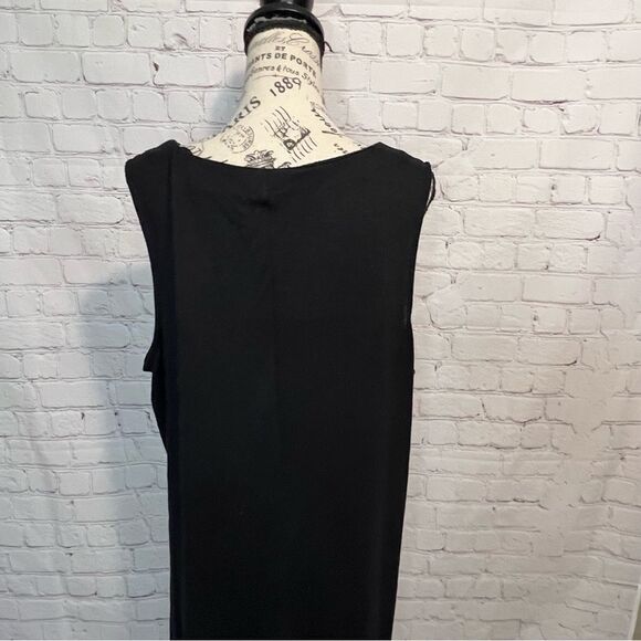 Torrid tie front black swing dress size 3 - Picture 3 of 9